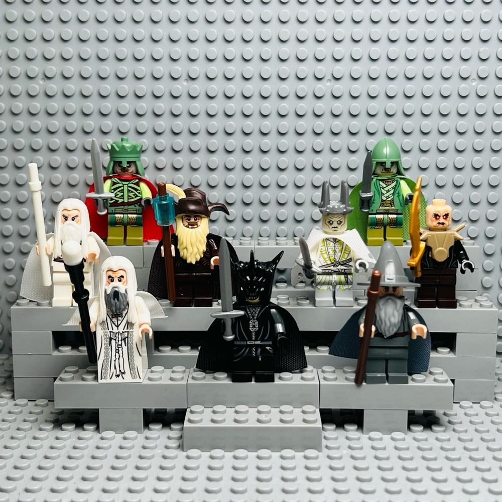 Lord of the Rings Custom Minifigures Lot of 9